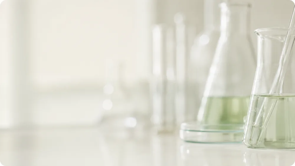 Laboratory glassware representing specialty and fine chemical sourcing requirements